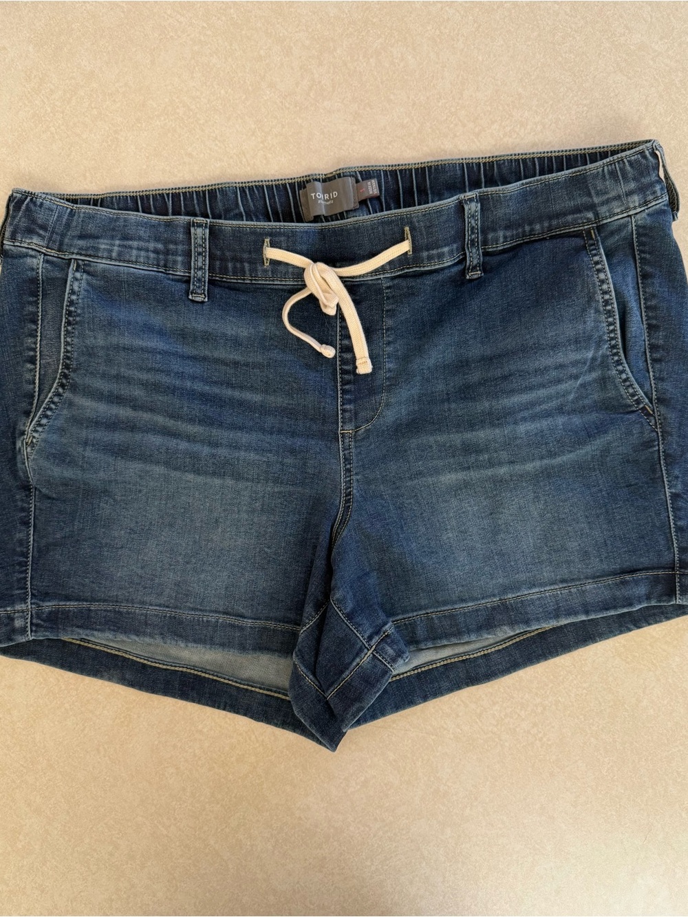 torrid Indigo Denim Drawstring Short